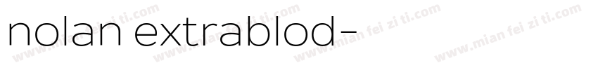 nolan extrablod字体转换